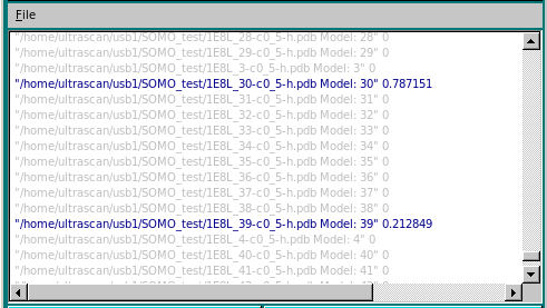 SOMO SAXS I(q) Expt. SAXS CSV file NNLS progress window