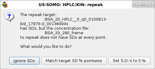 Somo-HPLC/KIN graphics concentration utility pop-up SD question