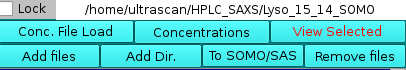 Somo-HPLC/KIN Top buttons
