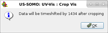 Somo-SAS UV-Vis module timeshift details for cropped data