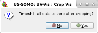 Somo-SAS UV-Vis module asking to timeshift cropped data