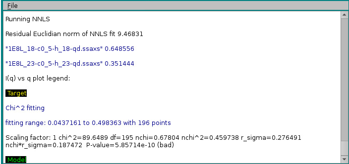 SOMO SAXS I(q) Expt. SAXS CSV file NNLS progress window